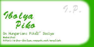 ibolya piko business card